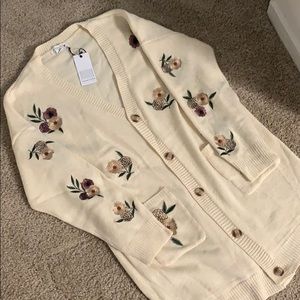 cute floral cardigan